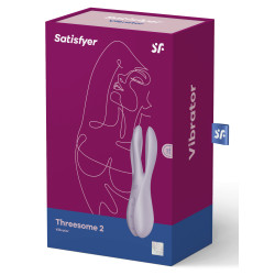 Satisfyer Stimulateur de clitoris vibrant Threesome 2 Satisfyer Violet